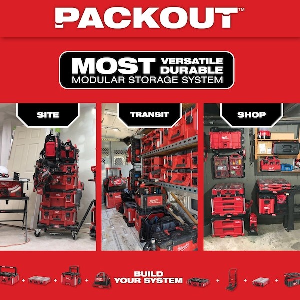 Milwaukee Tool 48-22-8316 Packout 15″ Structured Tool Bag
