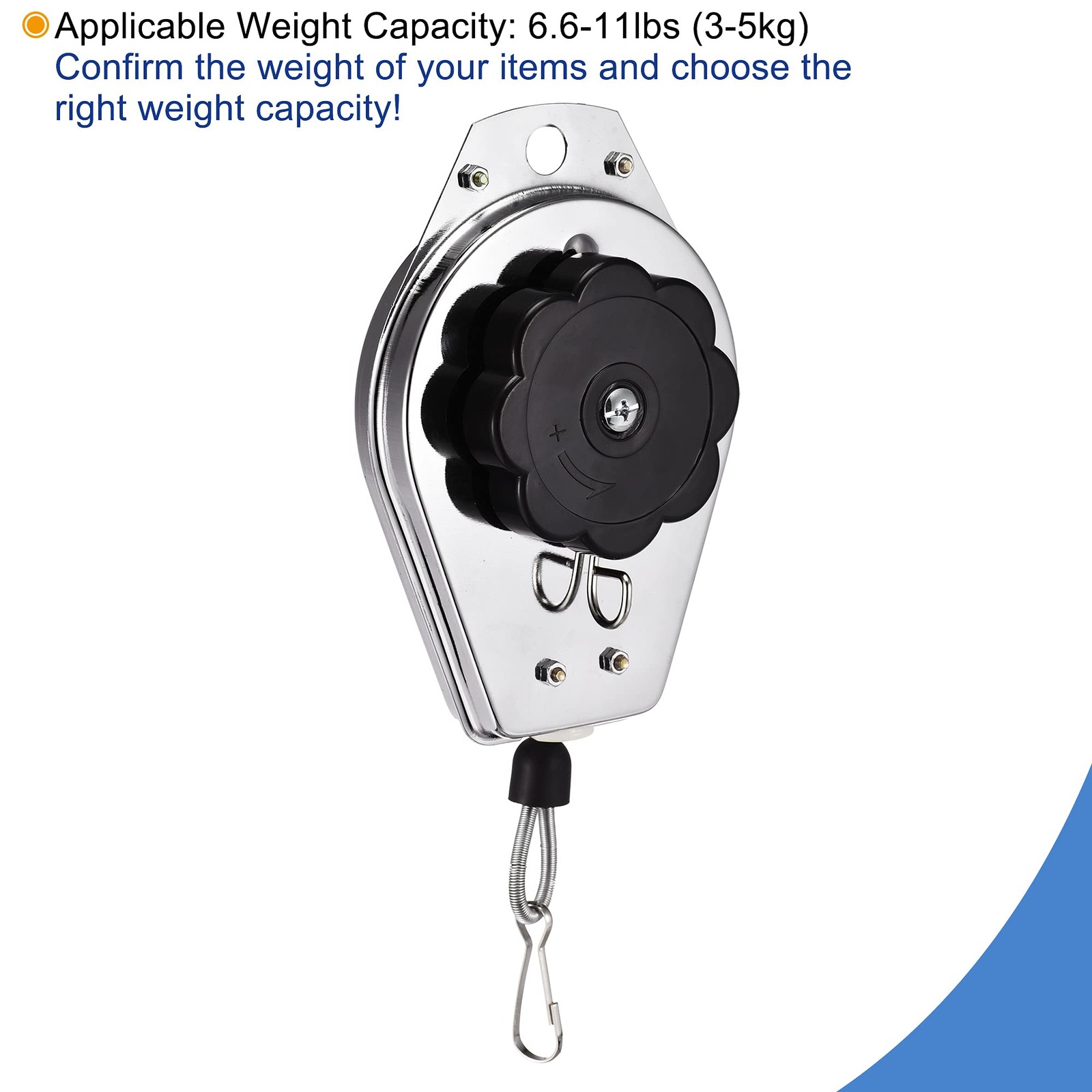Retractable Spring Balancer Tool Holder Hanging Equipment 6.6-11lbs (3-5kg) R…