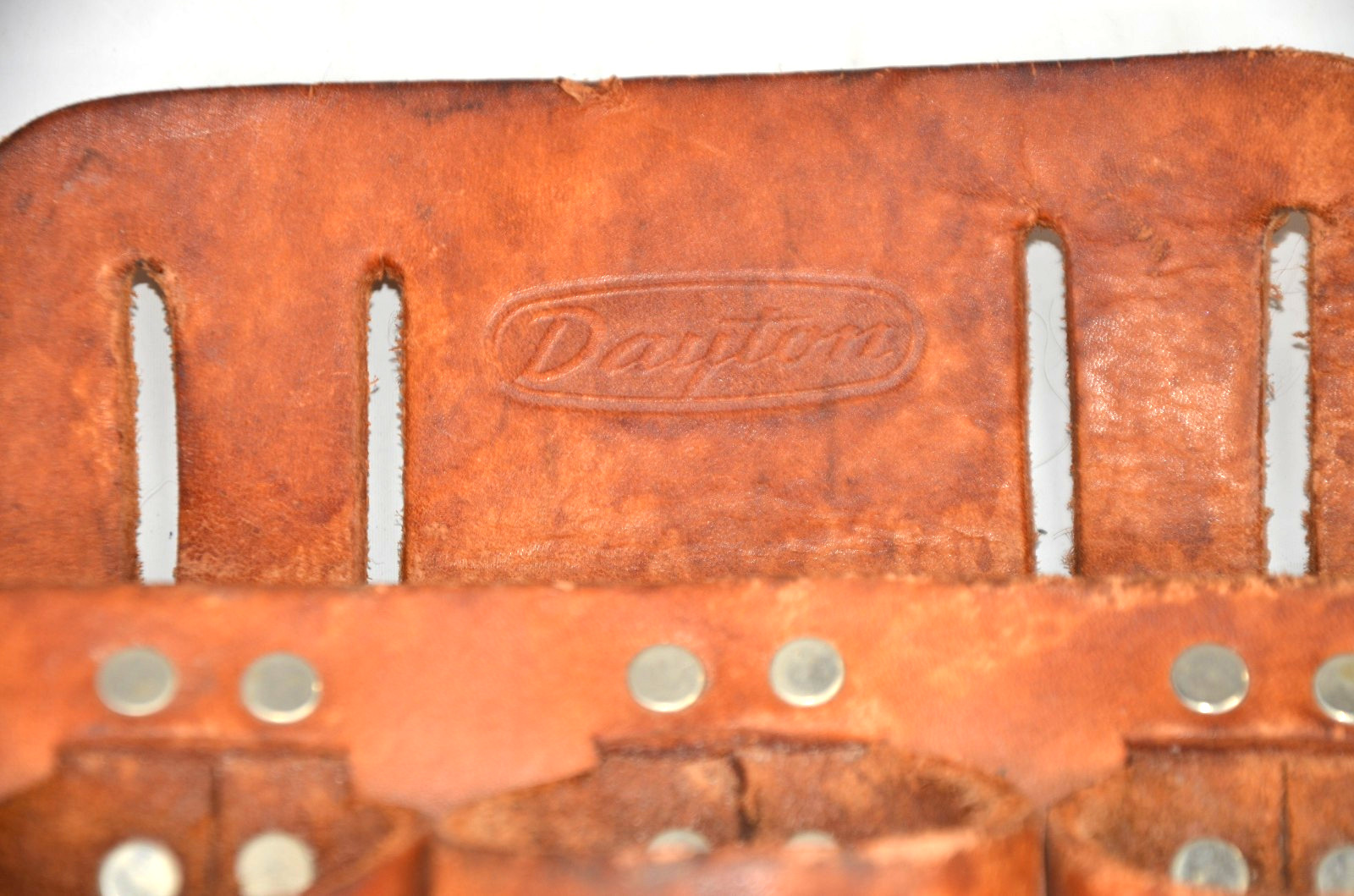 Dayton Electricians Leather Tool Pouch 9 Pocket Slot Top Grain Leather 3×862