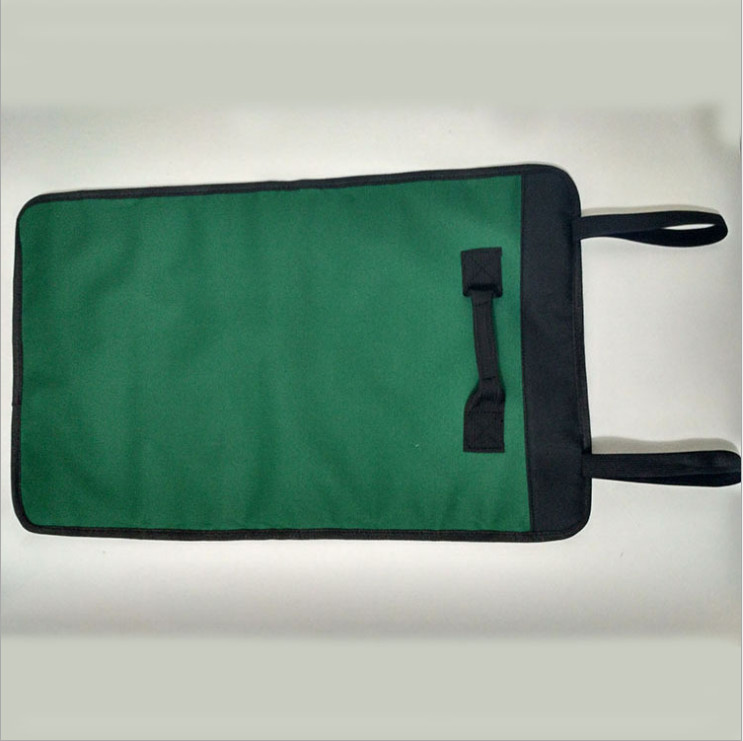 Portable Canvas Tool Roll Up Bag Wrench Organizer Mechanic Hardware US Black