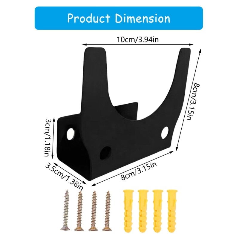 Sturdy Metal Wall Organizers Bracket for Angle Grinder Tool Storage and Hanging