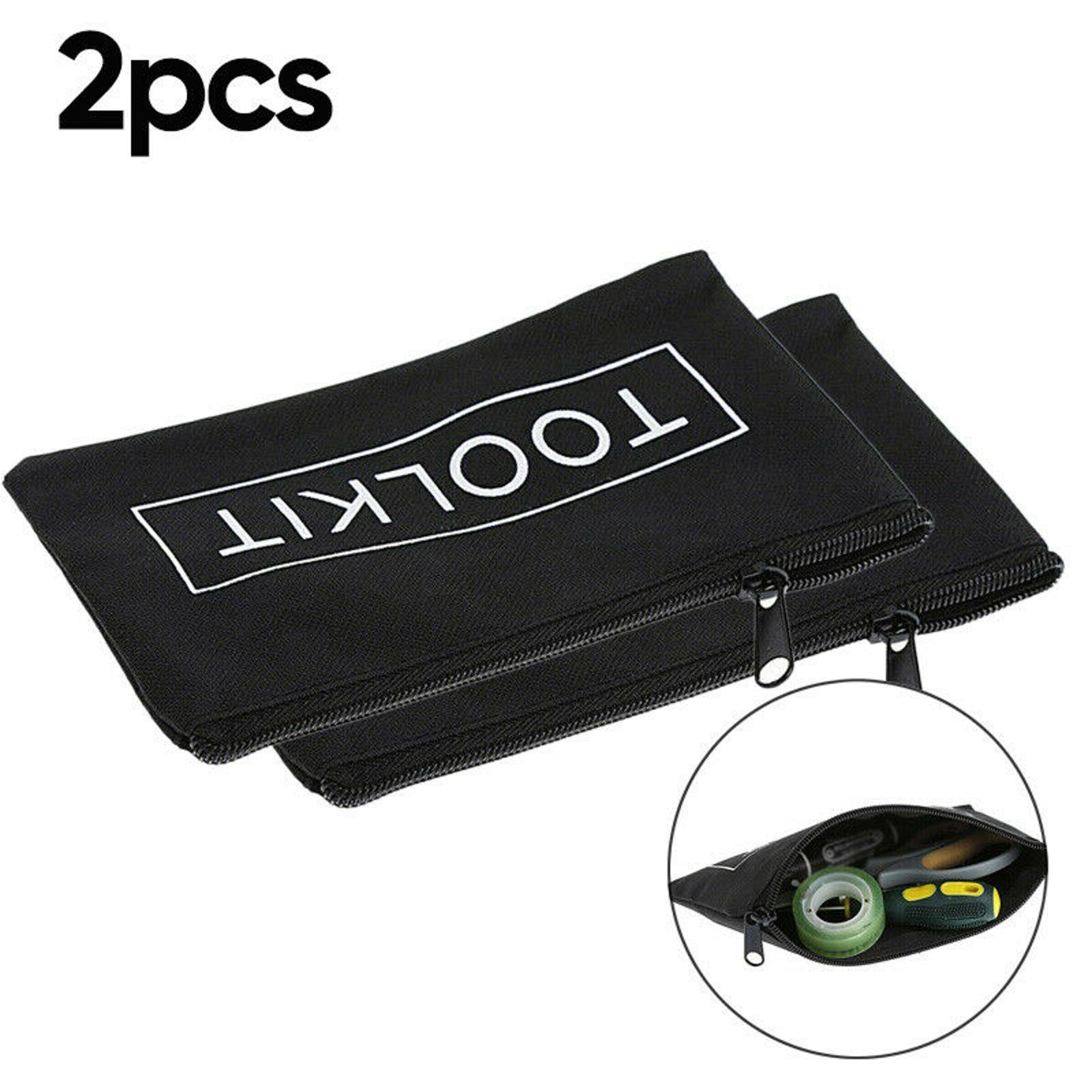 2Pcs 19*11cm Waterproof Oxford Cloth Organizer Pouch Zipper Tool Bag Gadgets A