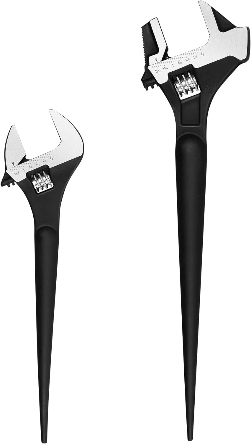Professional 12″ and 16″ Spud Wrench Duo with Reversible Jaw & Roll Up Bag