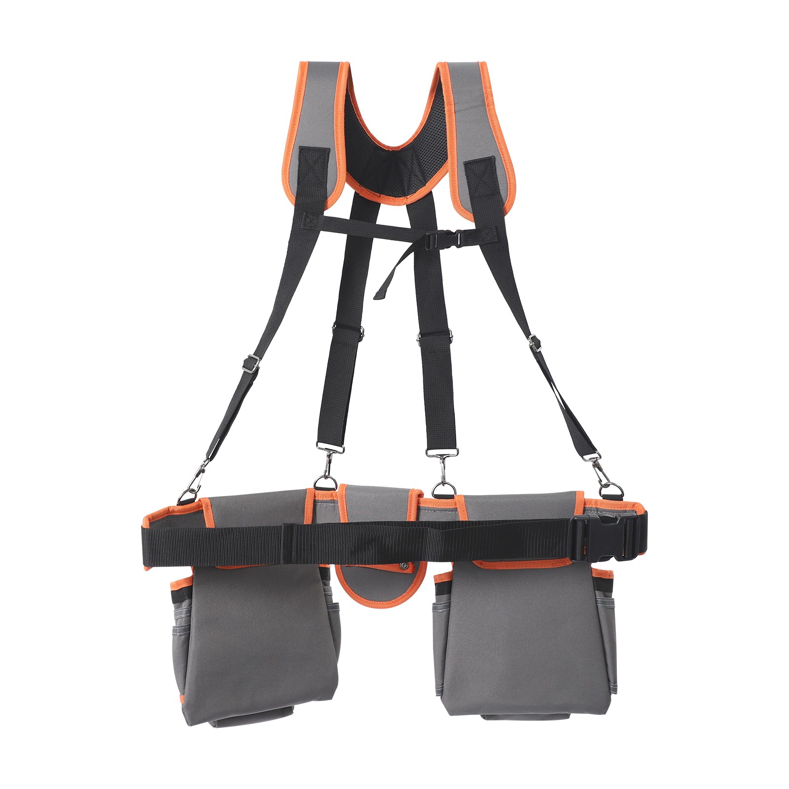 Heavy Duty Tool Belt Pouch with Suspenders Multifunctional Electrician Tool Bag