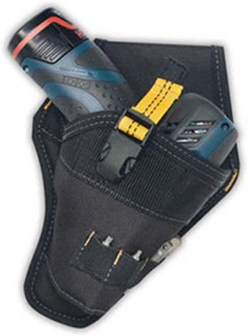 Heavy-Duty Fast Draw Drill Holster with Tool Pouch for Most Drills