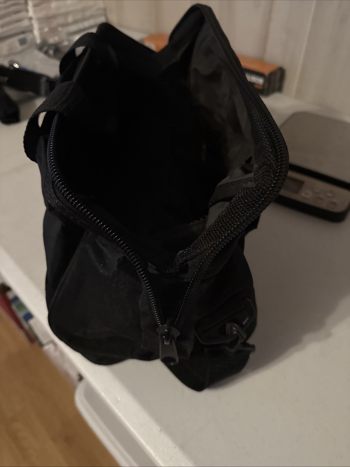 Craftsman Tool Bag Canvas Zipper Tote Carry Strap 14″ x 11″ x 6.5″ Pockets Black
