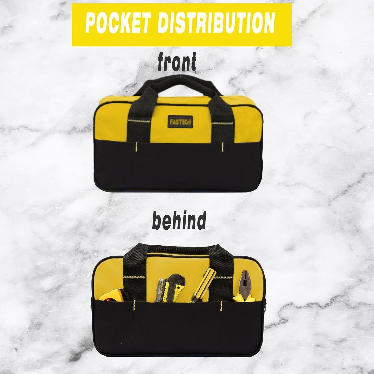Heavy-Duty Waterproof Tool Bag with Soft Handle – Great for Professionals