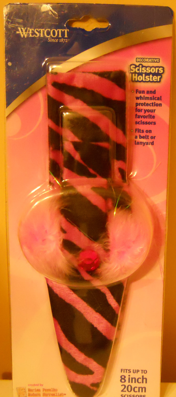 Decorative Scissors Holster Fits up to 8in. Scissors Black Brown White Pink