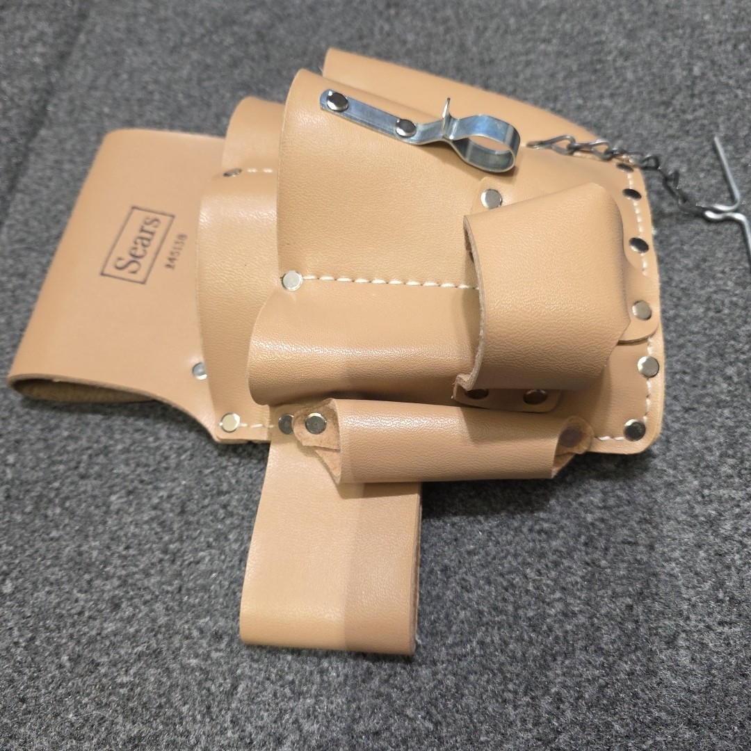 Sears 945138 USA Electrician’s Construction Eork Tool Pouch For Belt Vintage NOS