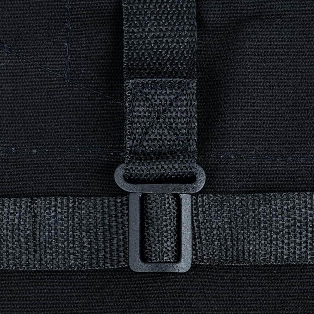 Canvas Work Apron 23 in. 16-Pocket Black Canvas Bib Tool Storage Organization