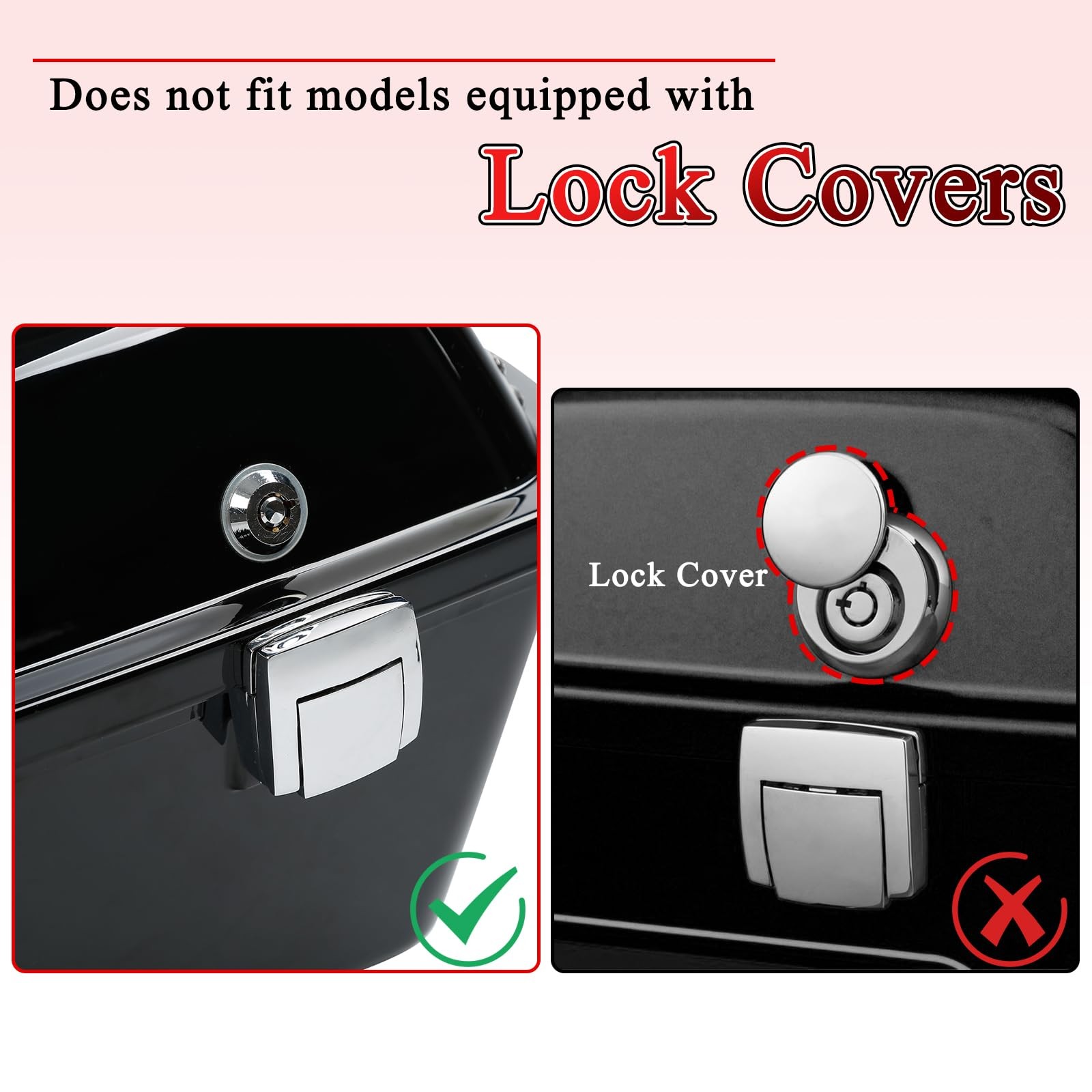 Tour Luggage Pack Luggage Trunk Latches Lock keys Kit for 1988-2013 Harley To…