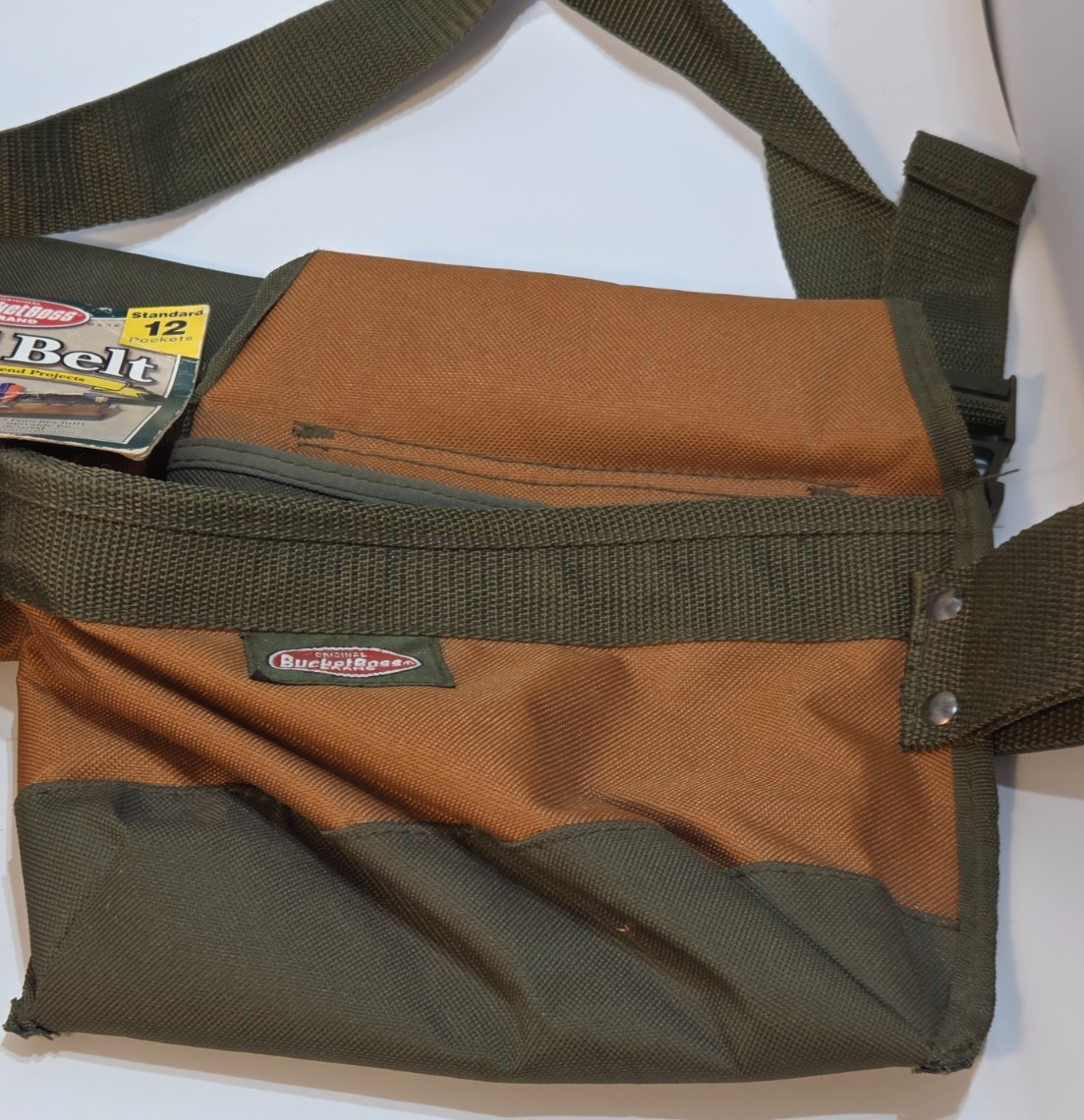 Bucket Boss Brand Handyman’s 12 Pocket Tool Belt Canvas Up to 46″ Waist 3 Pouch