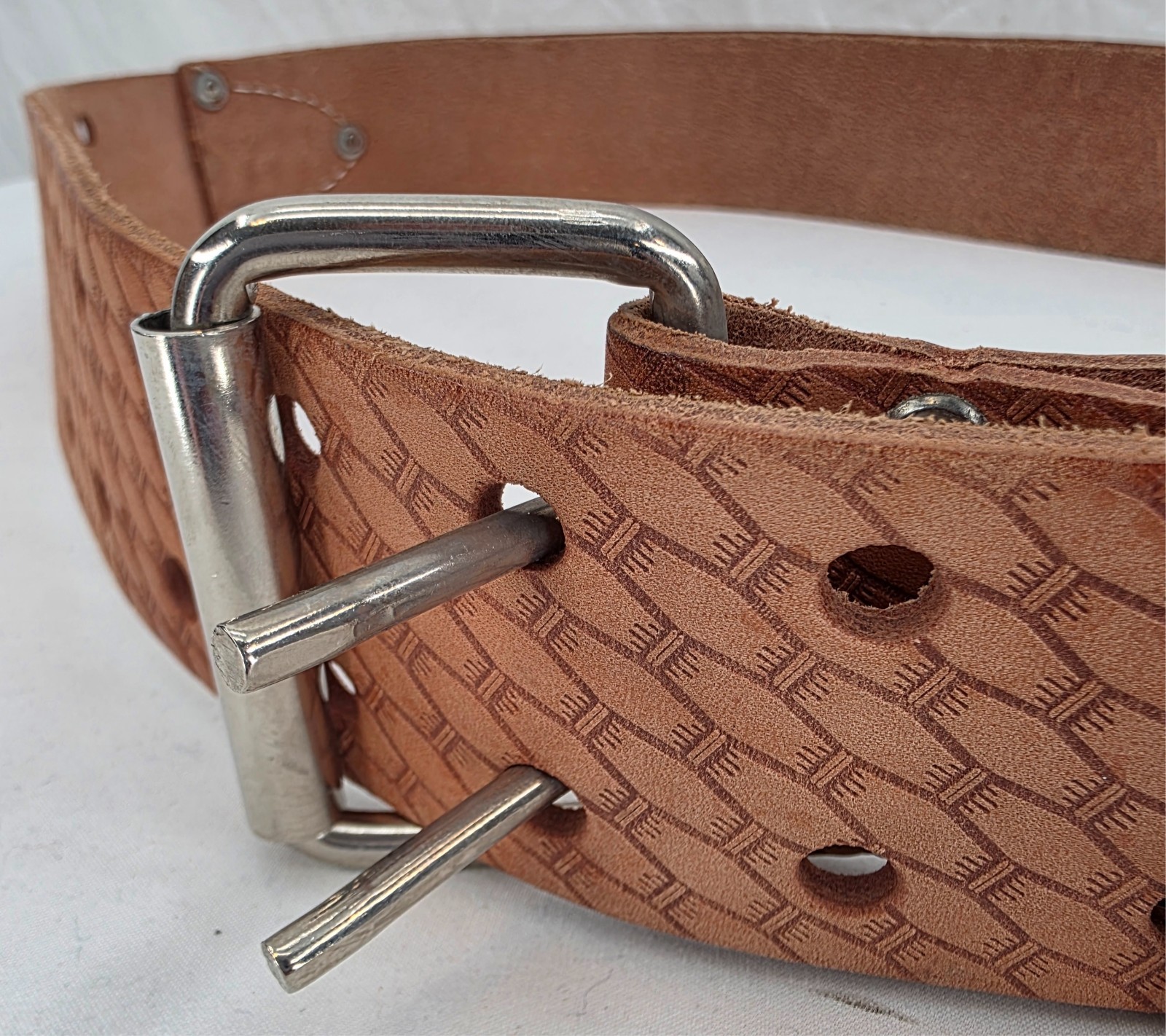 McGuire-Nicholas Workwear 2″ Saddle Leather Brown Tool Belt Adult 29″-46″
