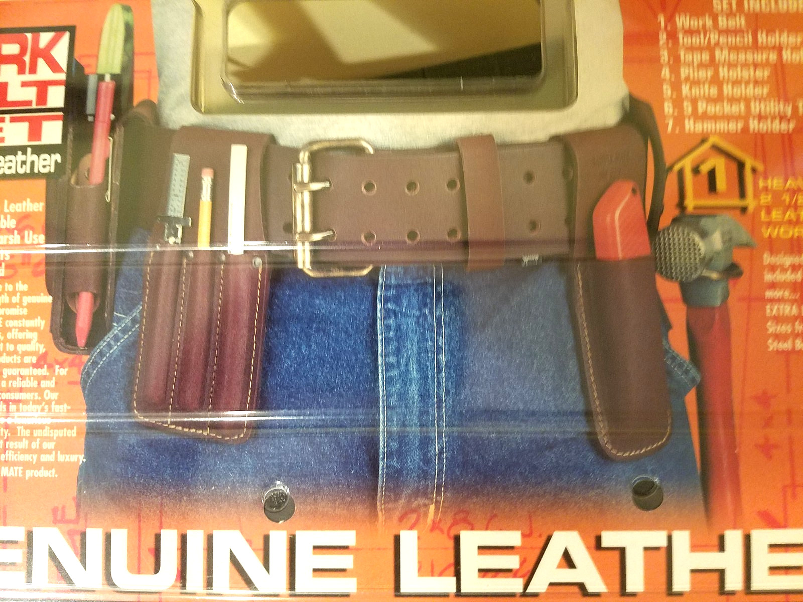 NWT Saddle Mate Leather Tool Belt Set 32-46″