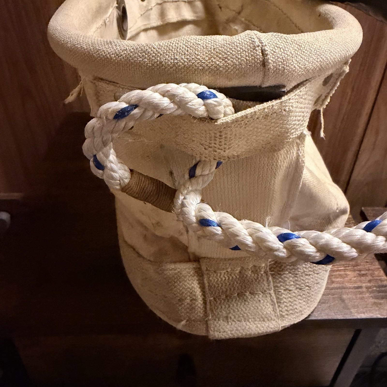 Vintage Estex 1800 Canvas Aerial Tool Bucket LILCO Lineman