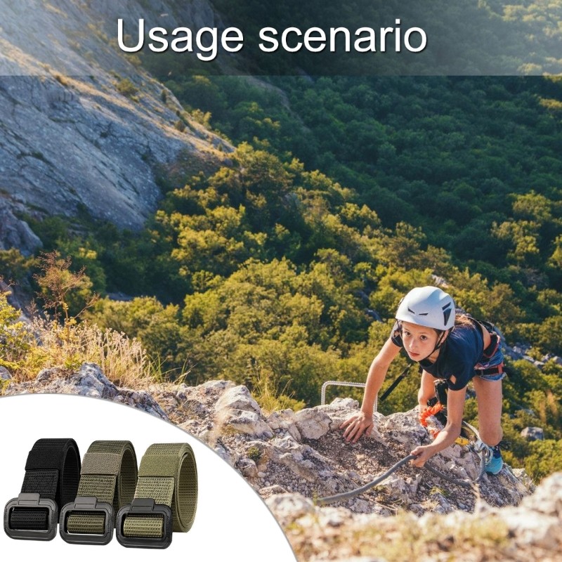 Modern Sport Belt for Women Men Imitation Nylon Fitness Belt With Strong Buckles