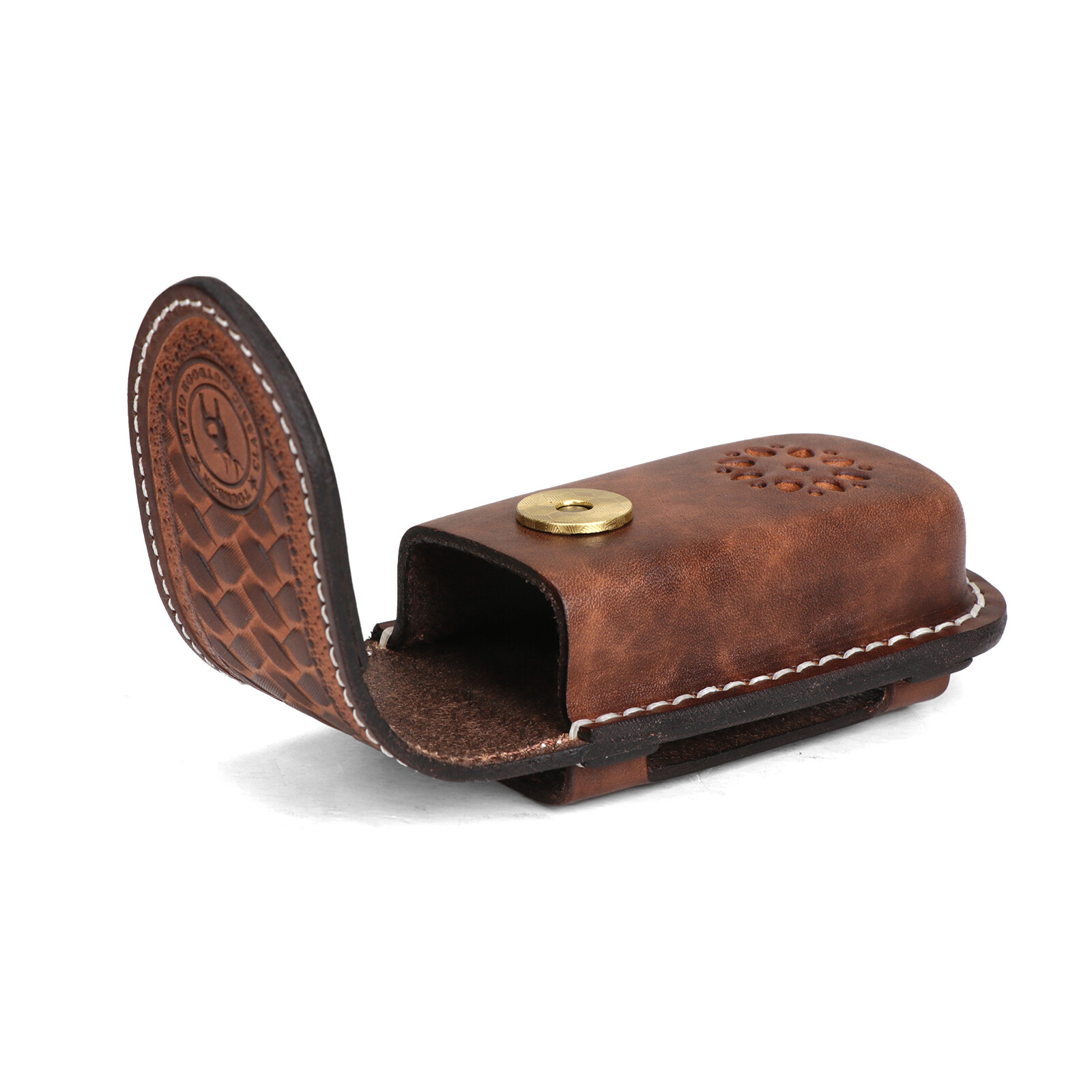TOURBON Leather Pocket Knife Sheath Folding Knives Case Belt Pouch-Clearance
