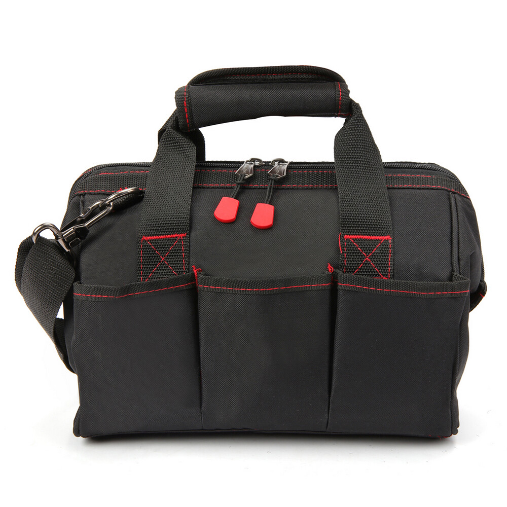 Workpro 12» Storage Tool Bag Close Top Wide Open Mouth Polyester Double Zipper