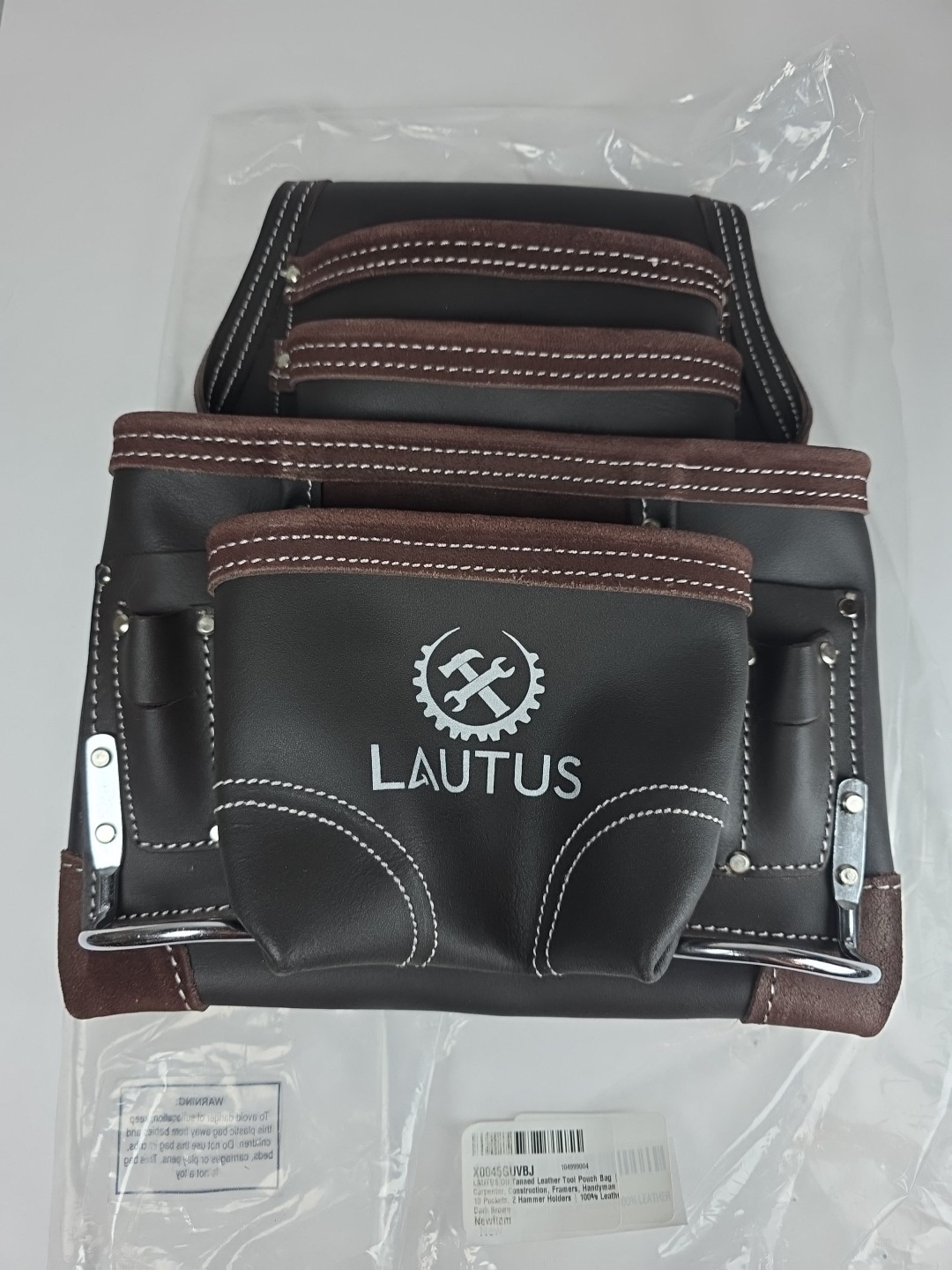 Oil Tanned Leather Tool Pouch Bag | Carpenter, Construction, Framers, Handyma…