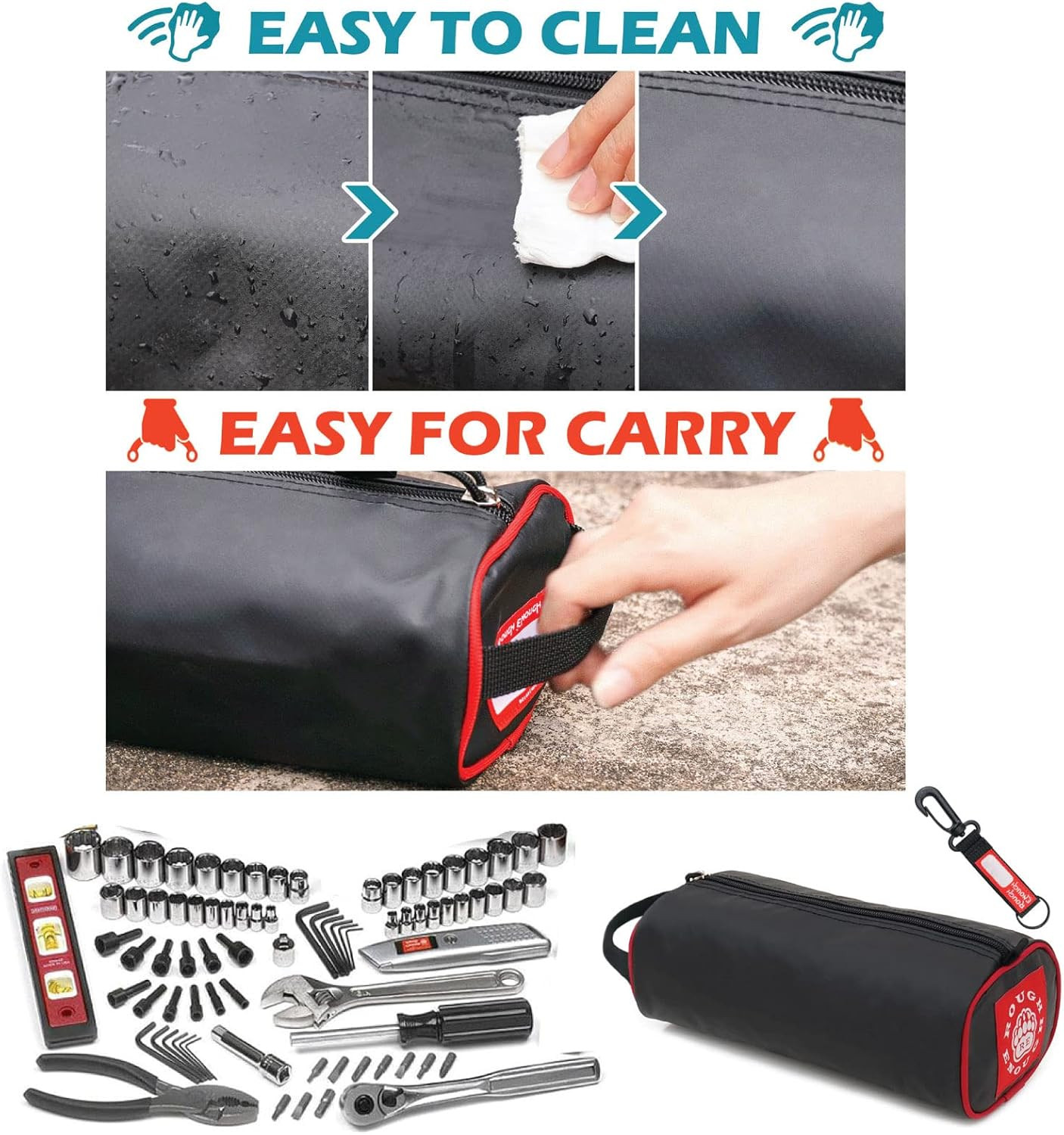 Rough Enough EDC Tool Bag Organizer with Handle – Portable Pouch for Gear