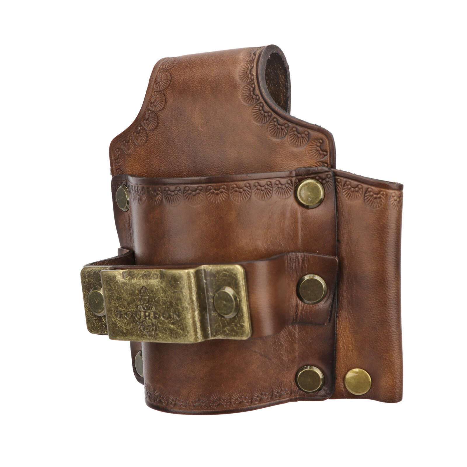 Tourbon Leather 3-in-1 Tools Belt Pouch Hammer Holster Tape Measure Holder Case