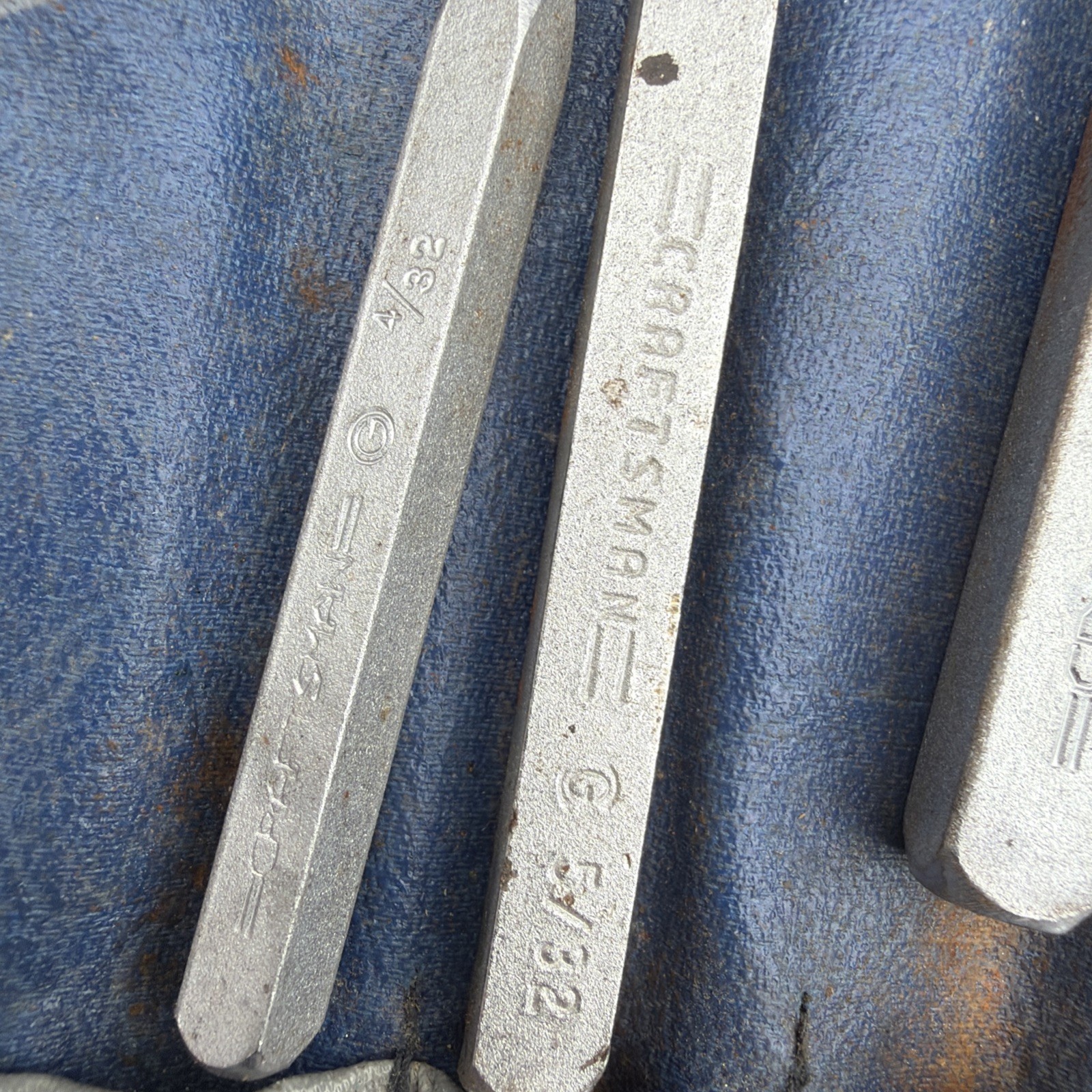 Rare Sears Craftsman USA Rollup Pouch Punch Chisel Circle G Lectrolite See Notes