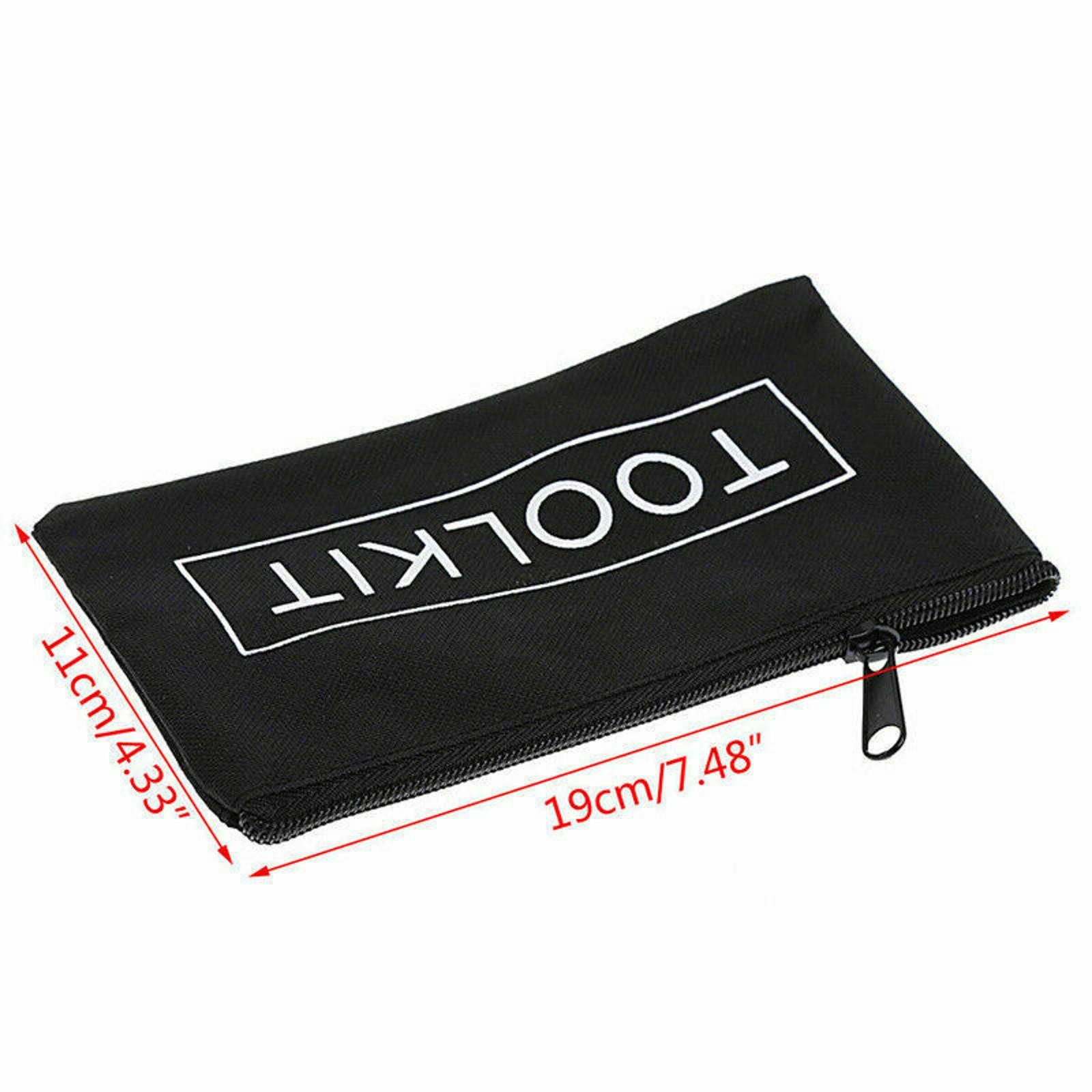 2Pcs 19*11cm Waterproof Oxford Cloth Organizer Pouch Zipper Tool Bag Gadgets B