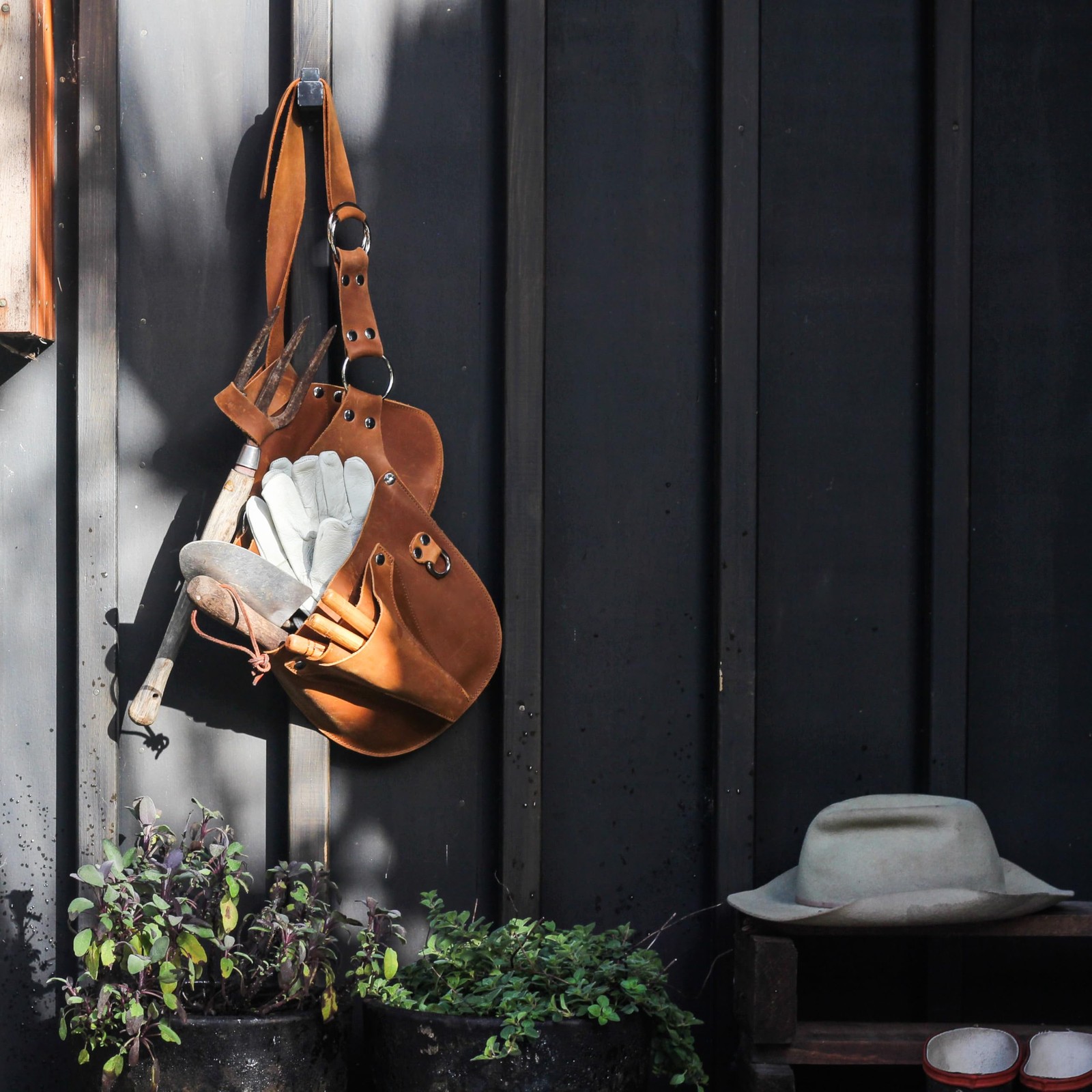 Leather Garden Tool Belt – Gardening gifts for women- Utility belt – Garden