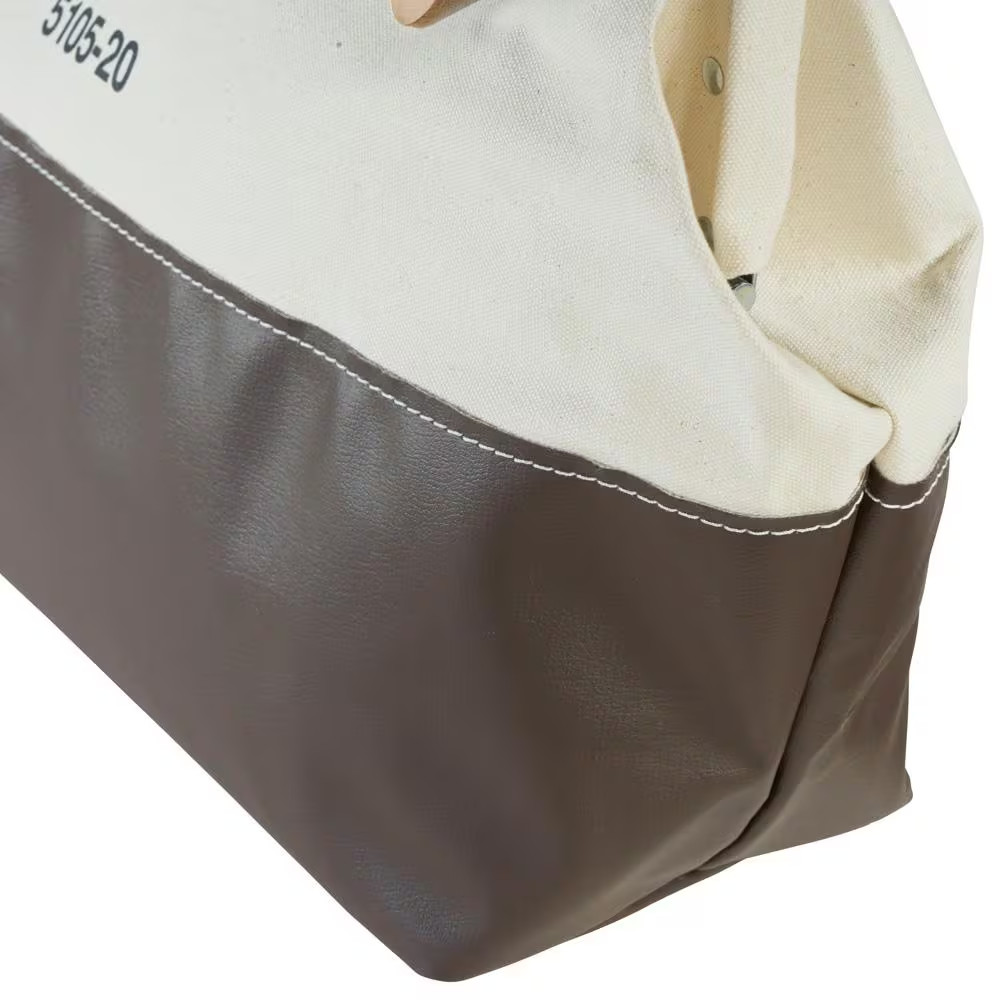6 In.High-Bottom Canvas Tool Bag