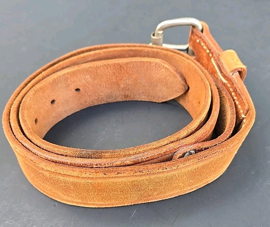 Vintage W. M. Bashlin Co. Linesman Tool Belt, #628-46 100% Distressed Leather