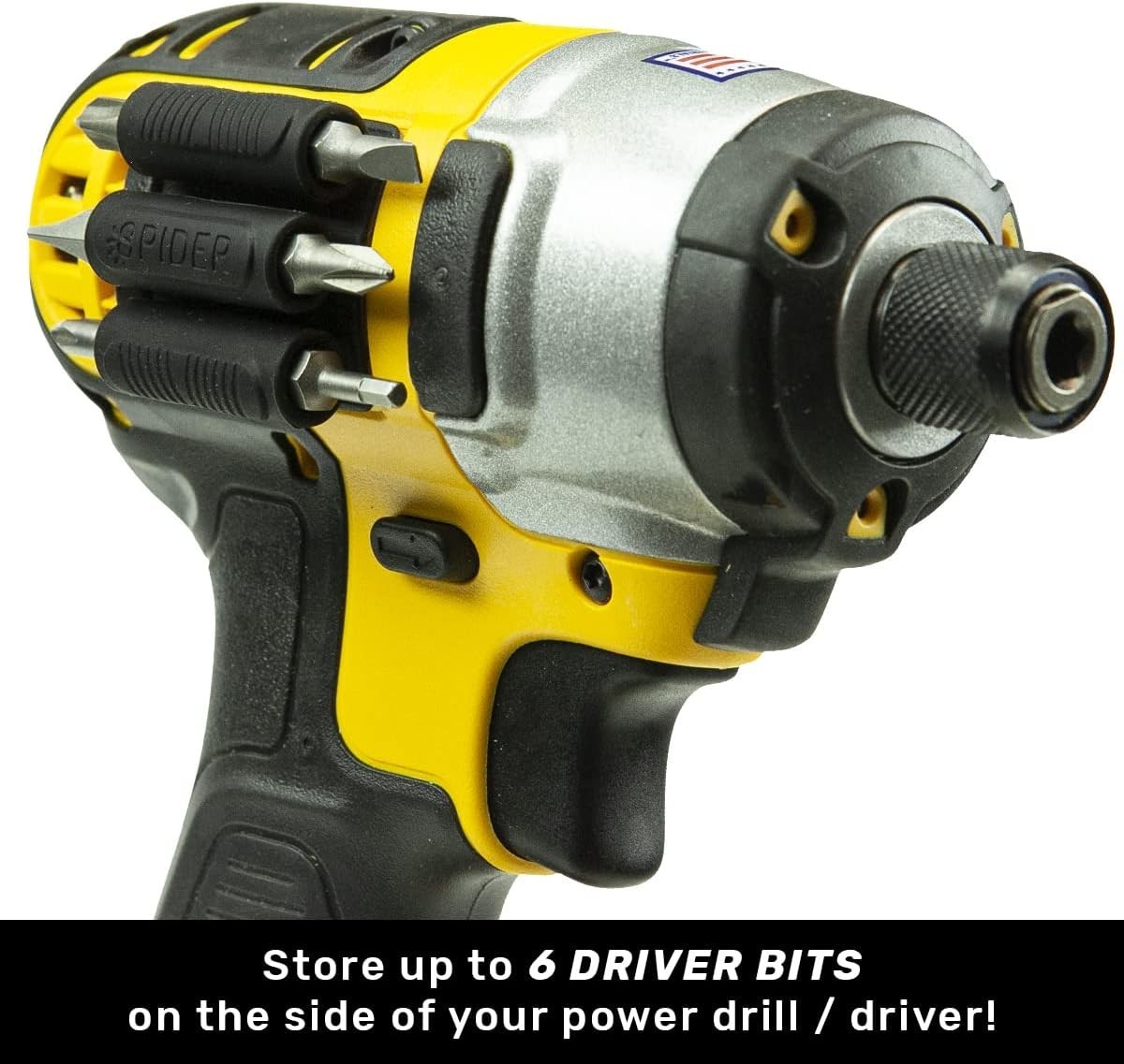 Tool Holster Rubber BitGripper V2 2 Pack Storage for Drill Bits Accessories