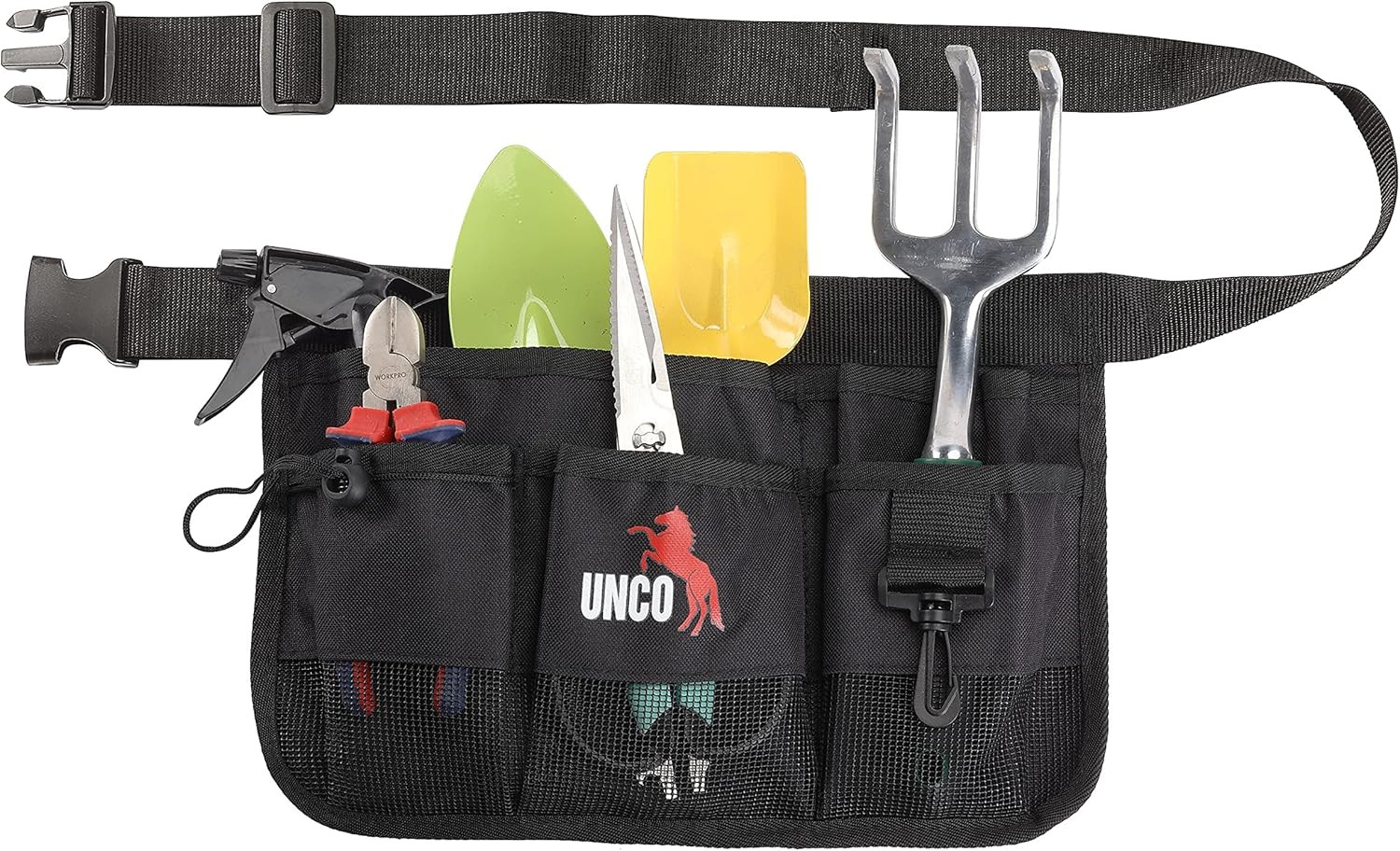 – Gardening Belt, Garden Tool Belts for Men, Waist Apron with Pockets, Construct