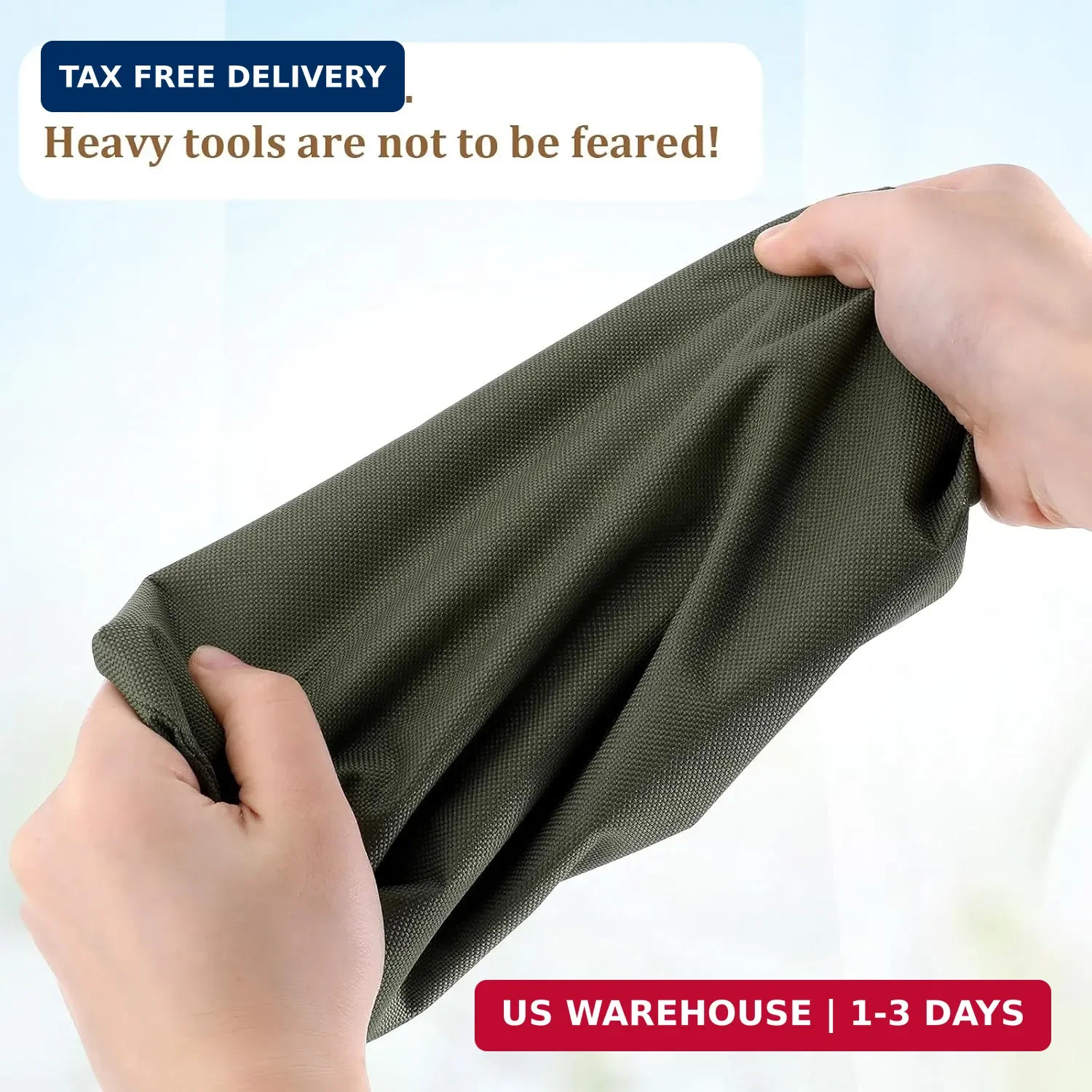 2 Pack Canvas Tool Pouch with Zipper, Tool Pouch Bag, Multi-Purpose Small Zipper