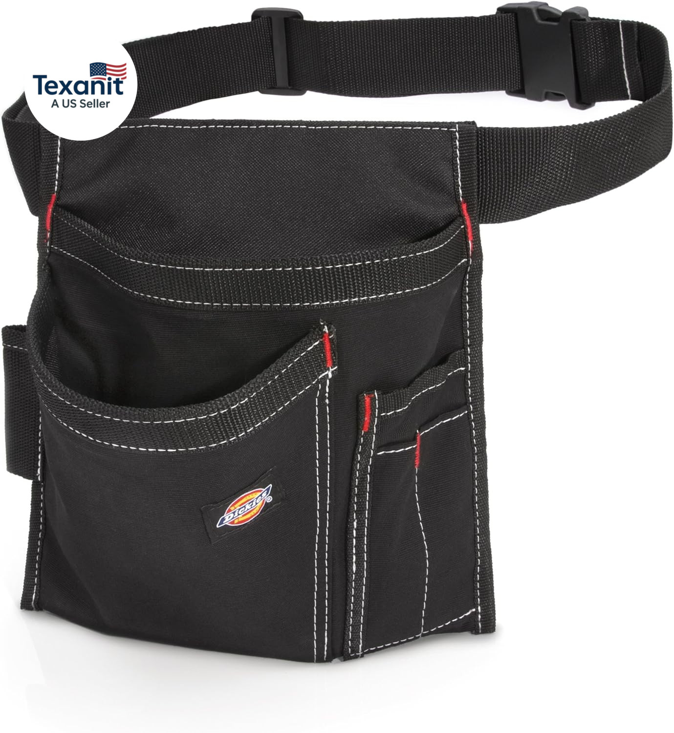 5-Pocket Single Side Tool Belt Pouch/Work Apron, Durable Canvas Construction, Ad