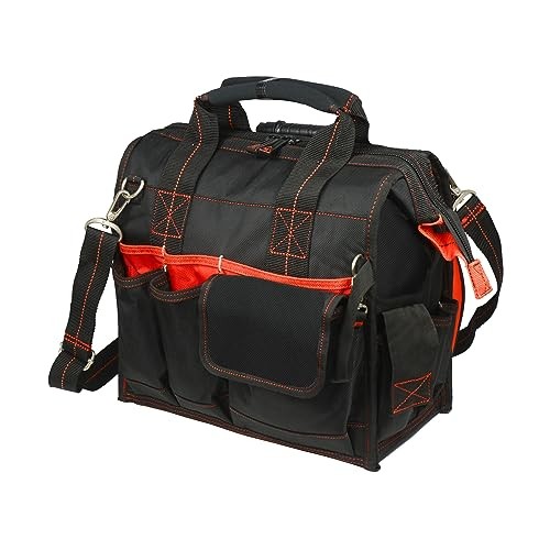 Work Gear HTL573 Lighted Technician’s Tool Bag, 55 Pockets, Heavy Duty