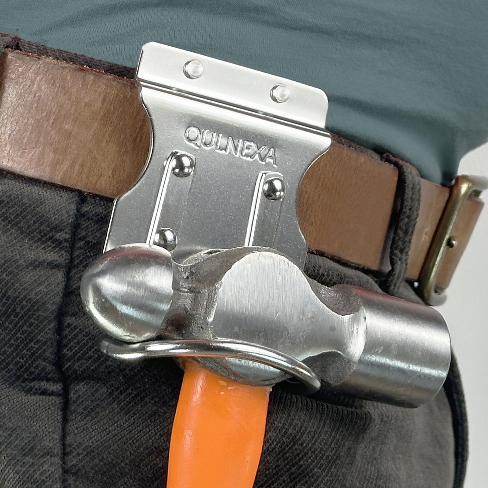 Stainless Steel Hammer Holder Drill Holster Tool Belt 2.0 Inch Hammer Loop