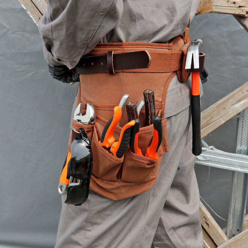 TOURBON Framer Tool Rig Belt Bag Harness Pack Carpenter Bag Drill Pouch Small