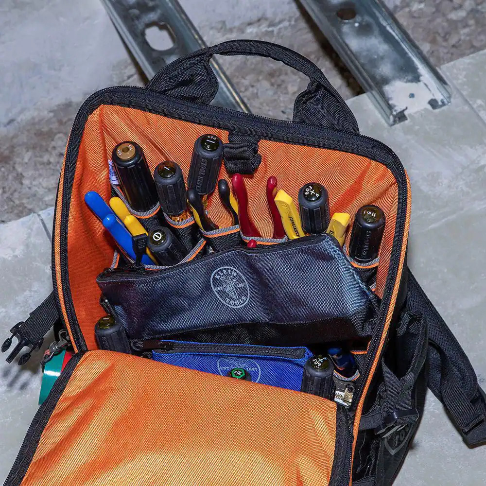 7 In. And 14 In. Multi-Size Zipper Tool Bags Stand-Up Storage 2-Pack Klein Tools