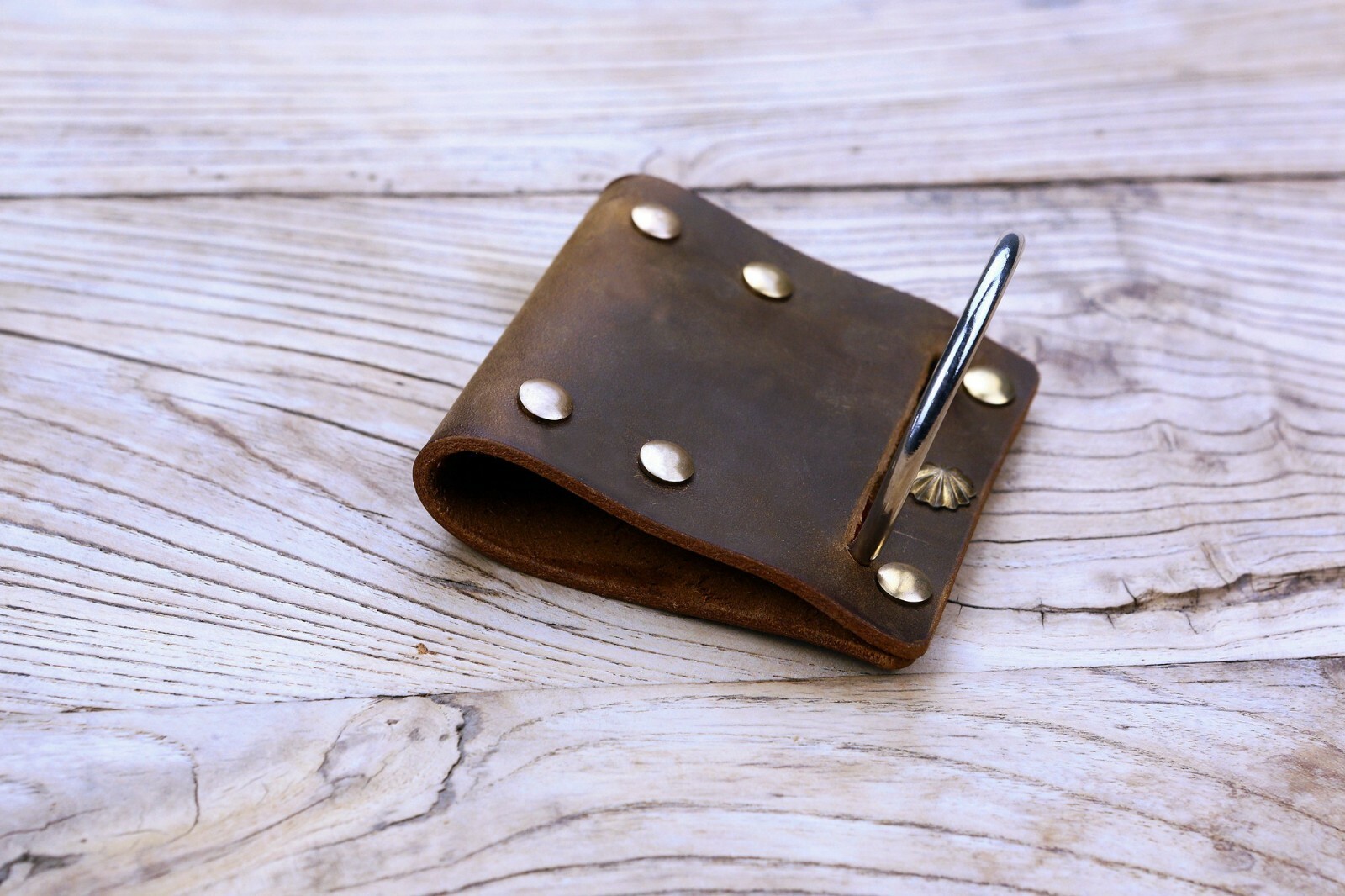 Heavy duty leather hammer belt holder leather tool belt hanger for hatchet axe