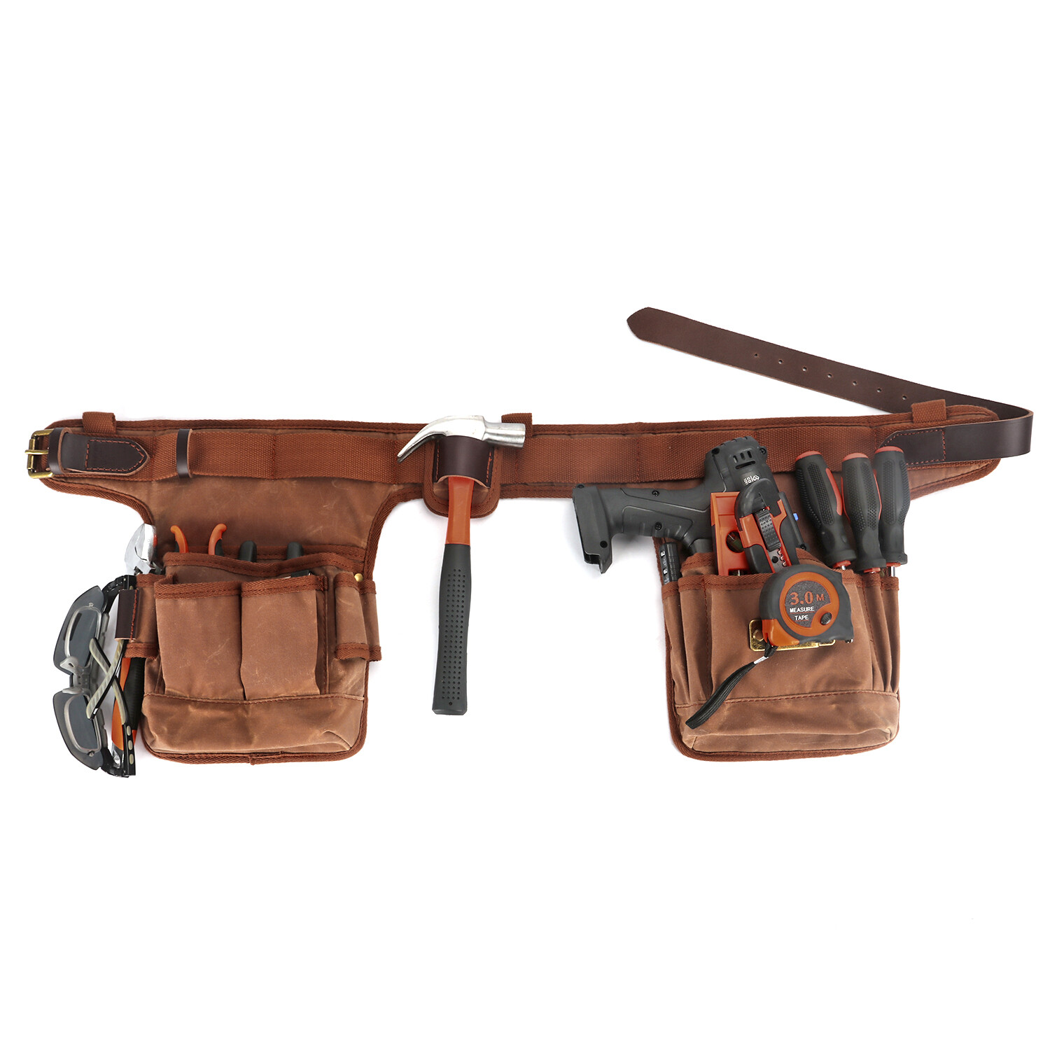 TOURBON Framer Workshop Tools Rig Belt Harness Pack Carpenter Drill Carry Case