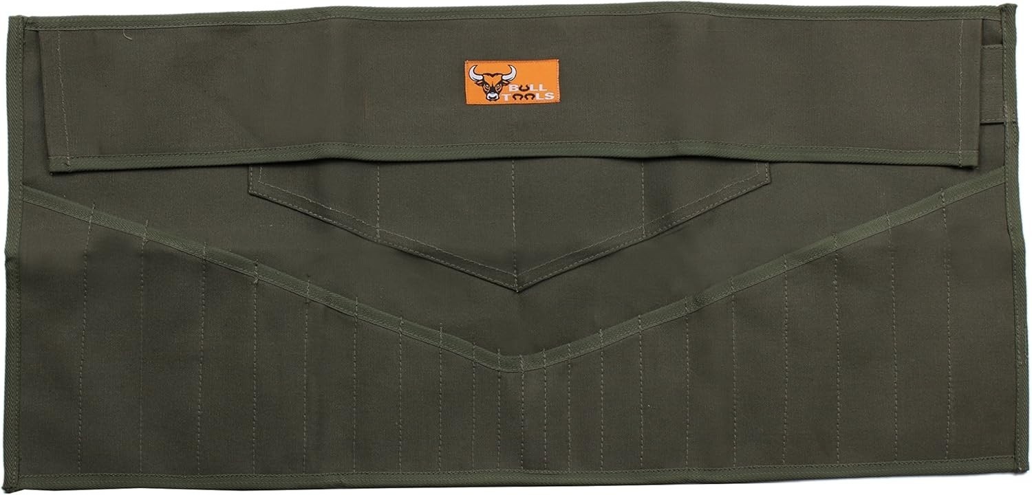 26-Pocket Wrench Tool Roll Organizer, Roll-Up Pouch Metric & SAE Heavy-Duty 100%