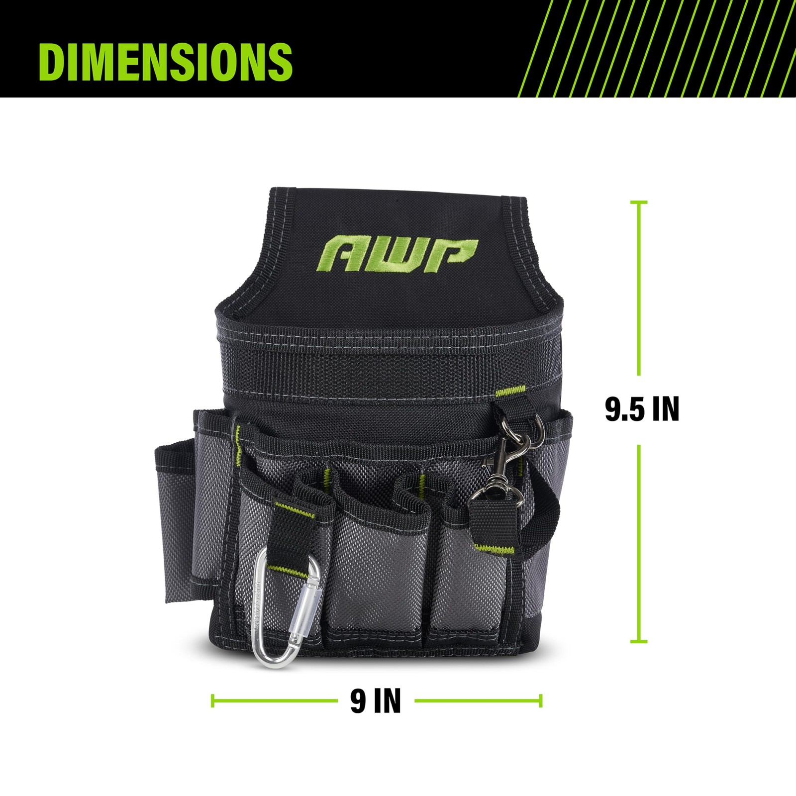 AWP Ballistic Nylon Electrician Tool Pouch | AWP Mini Electrician Tool Pouch …