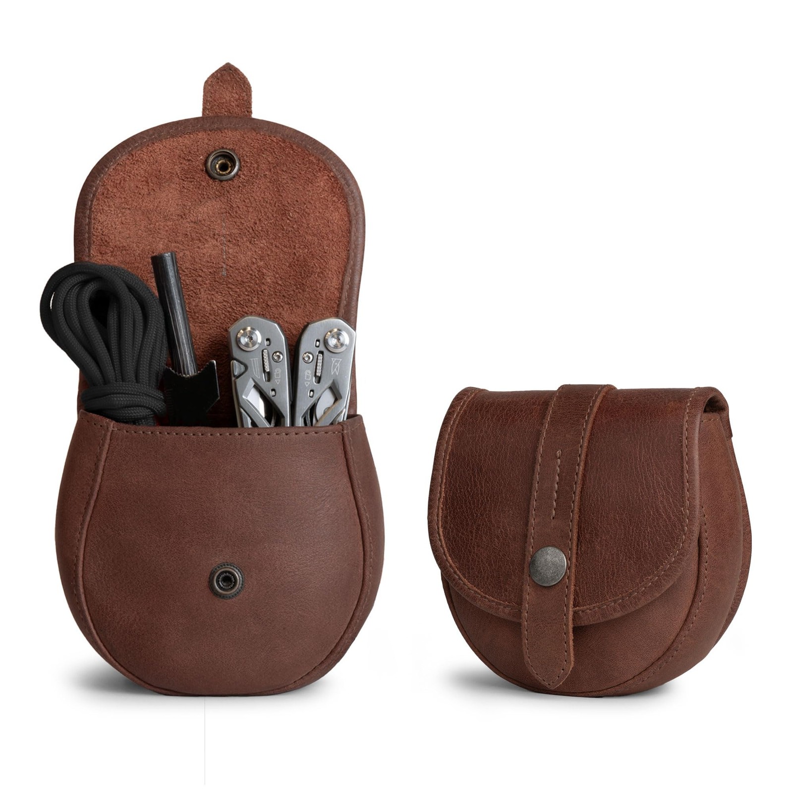 Hide & Drink, Bushcraft Leather Pouch Handmade from Full Grain Leather Waist…