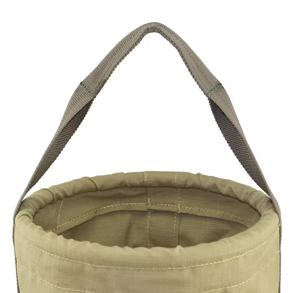 12 In. 1-Pocket Utility Tool Bucket in Khaki Green
