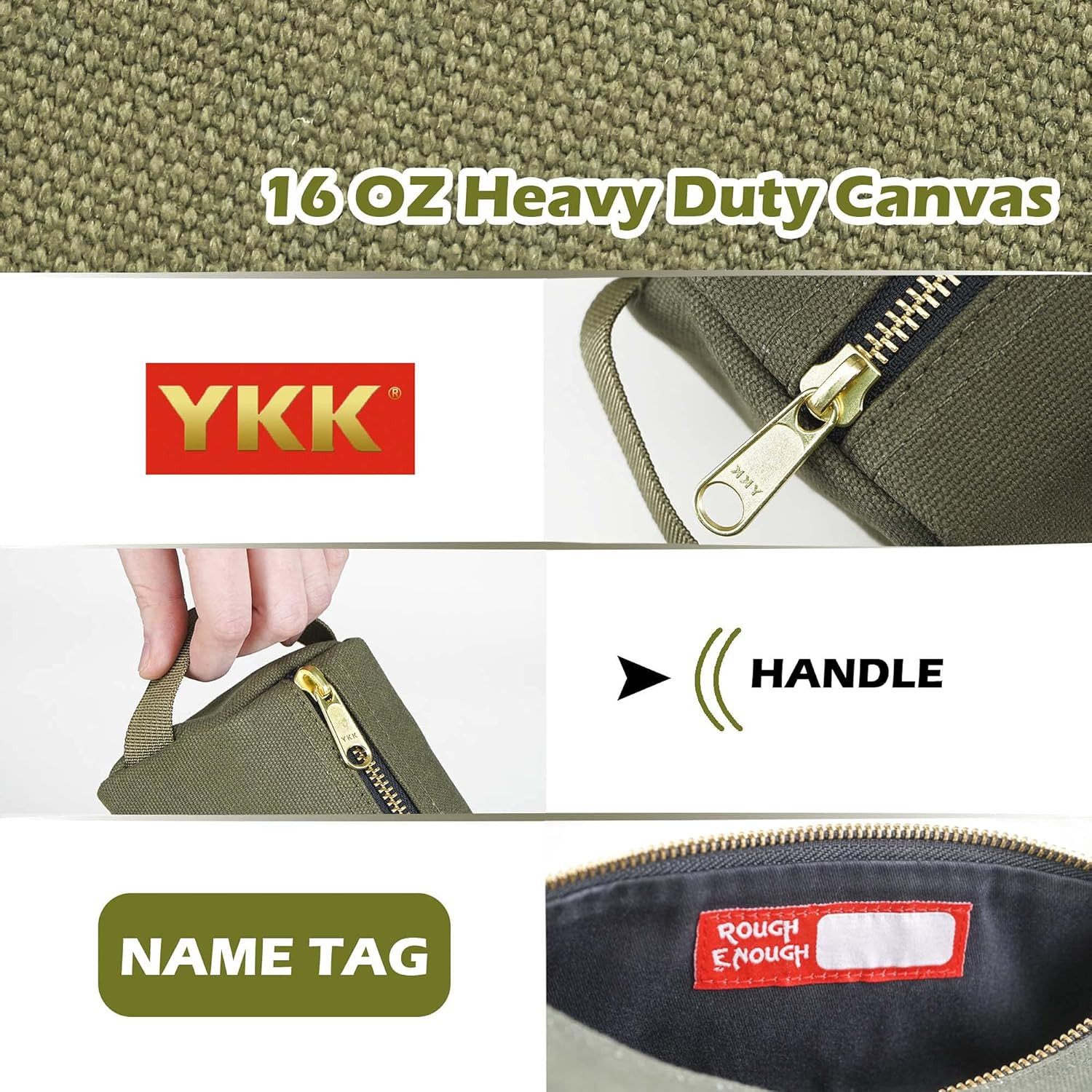 Rough Enough EDC Tool Bag Organizer with Handle – Portable Pouch Solution