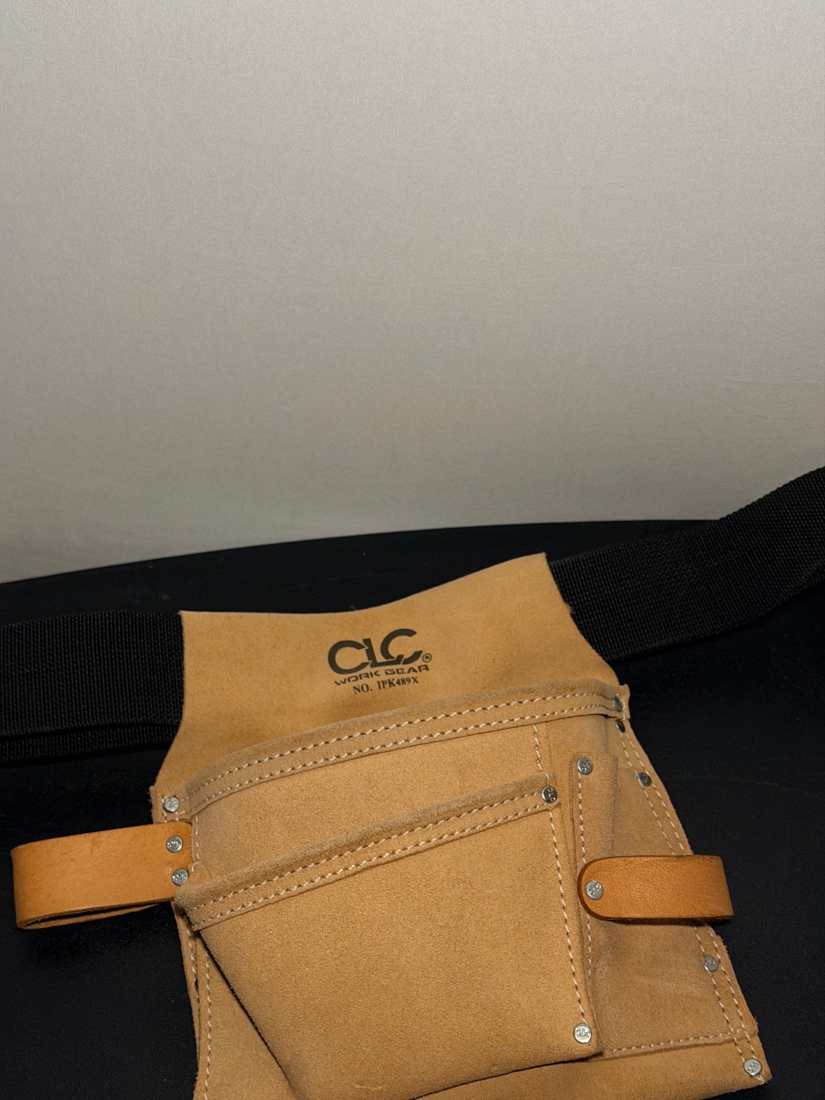 CLC Work Gear PK489X Soft Leather Pouch Tool Belt Tool Bag 7 slots Pre Owned
