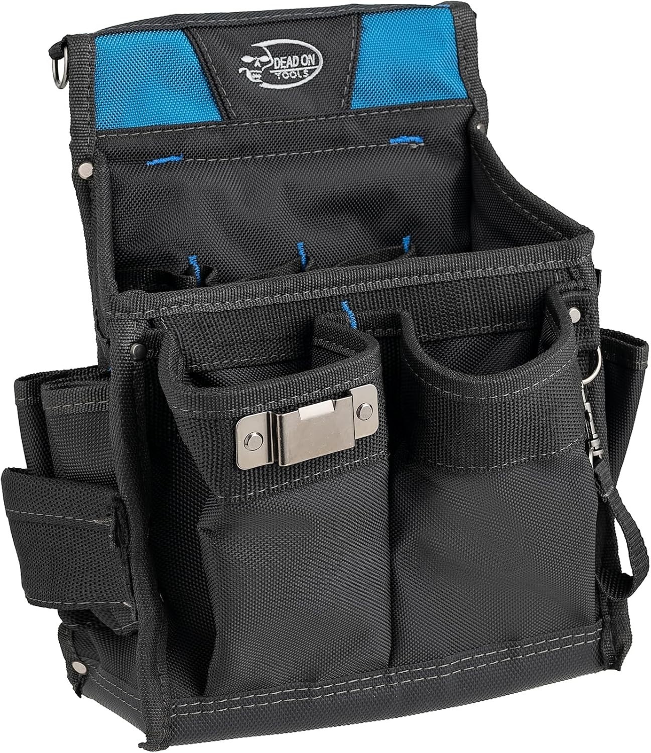Compact Black Electrician Tool Pouch with 20 Pockets for Ultimate Organization