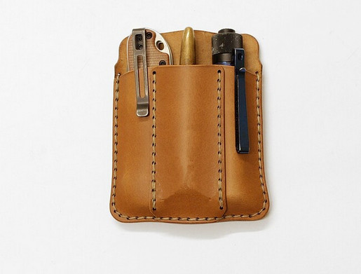 waist Bag belt jackknife folding knife Flashlight tool holder pouch Leather H278