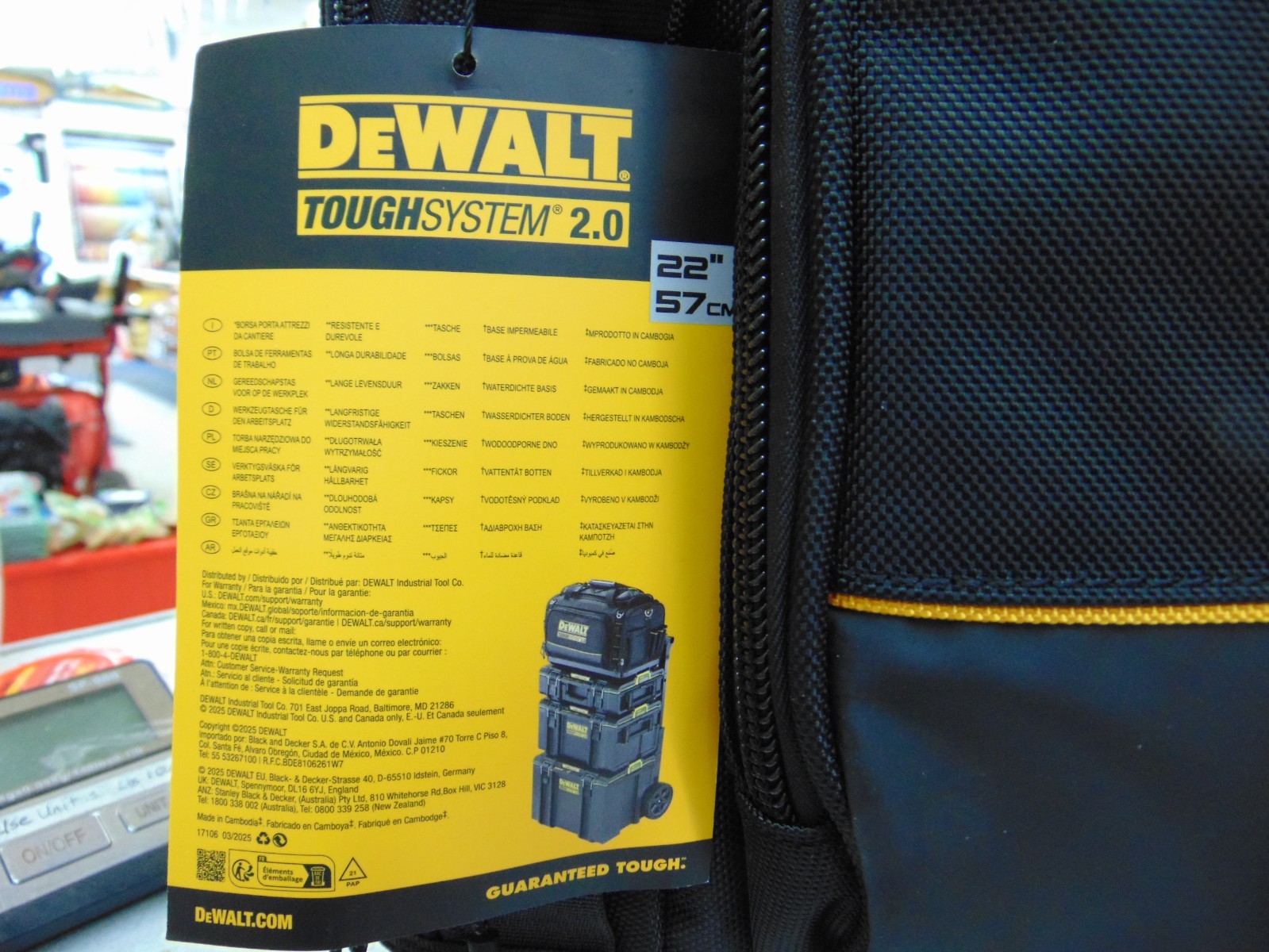 DeWALT TOUGHSYSTEM 2.0 Durable 1680D Jobsite Tool Bag w/50 Pockets (DWST08350)