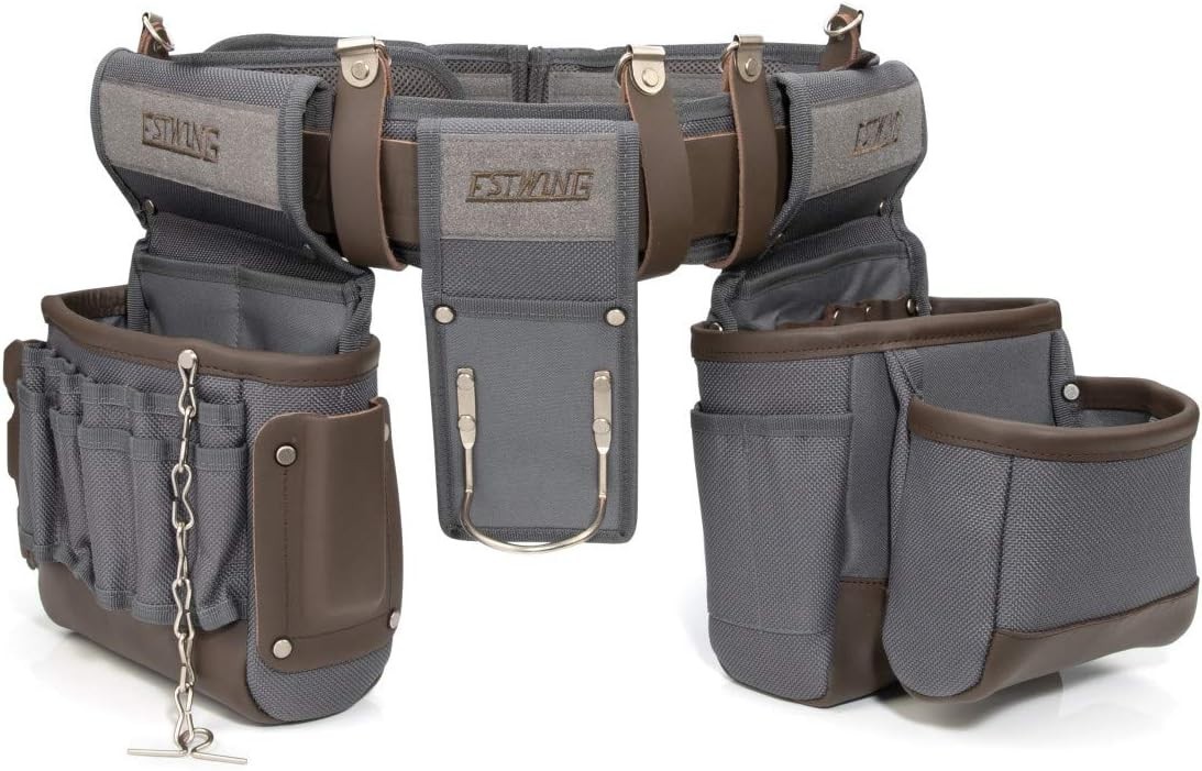 Heavy-Duty 13-Pocket Tool Rig for Electricians – Durable & Comfortable Design